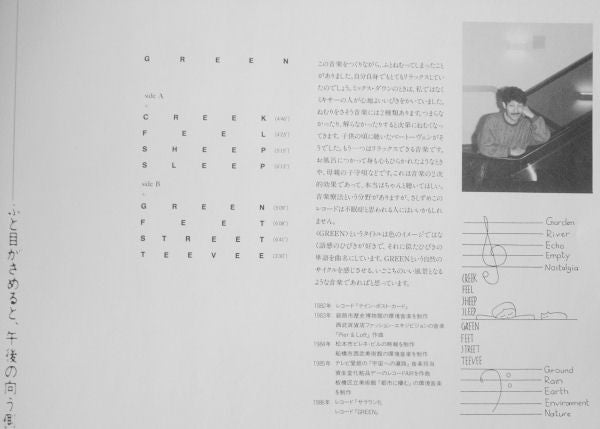 Hiroshi Yoshimura - Green (Vinyl, LP, Album) Very Good Plus (VG+) / Very Good Plus (VG+)