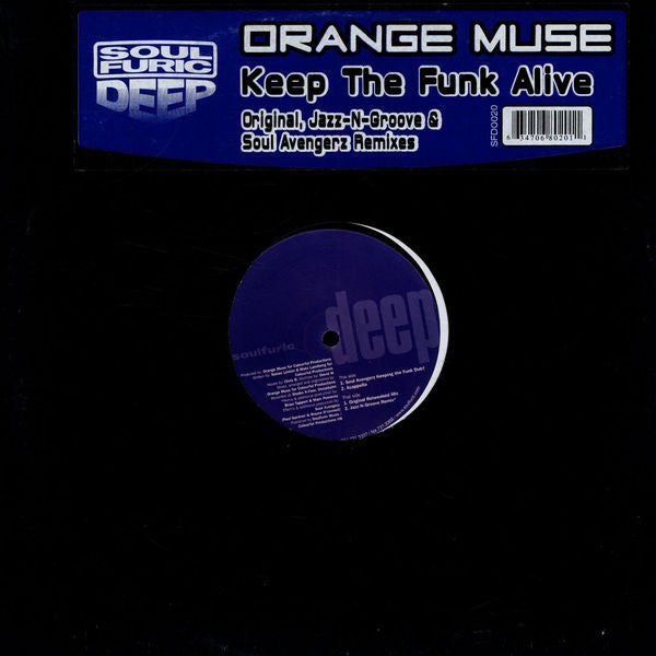 Orange Muse - Keep The Funk Alive (Vinyl, 12", 33 ⅓ RPM) Very Good (VG) / Very Good (VG)