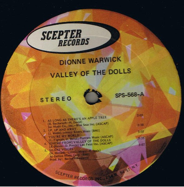 Dionne Warwick - Valley Of The Dolls (Vinyl, LP, Album, Reissue) Very Good (VG) / Good Plus (G+)