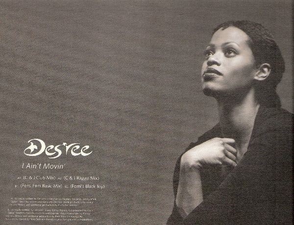 Des'ree - I Ain't Movin' (Vinyl, 12", 33 ⅓ RPM) Good Plus (G+) / Very Good Plus (VG+)