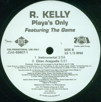 R. Kelly - Playa's Only (Vinyl, 12", Promo) Very Good Plus (VG+) / Very Good Plus (VG+)