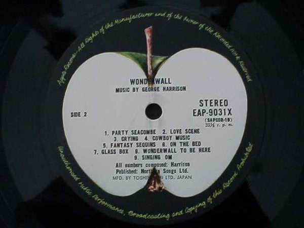George Harrison - Wonderwall Music (Vinyl, LP, Album, Stereo, Reissue) Very Good (VG) / Very Good (VG)