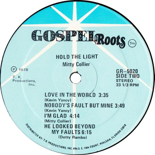 Mitty Collier - Hold The Light... (Vinyl, LP, Album) Very Good (VG) / Very Good (VG)