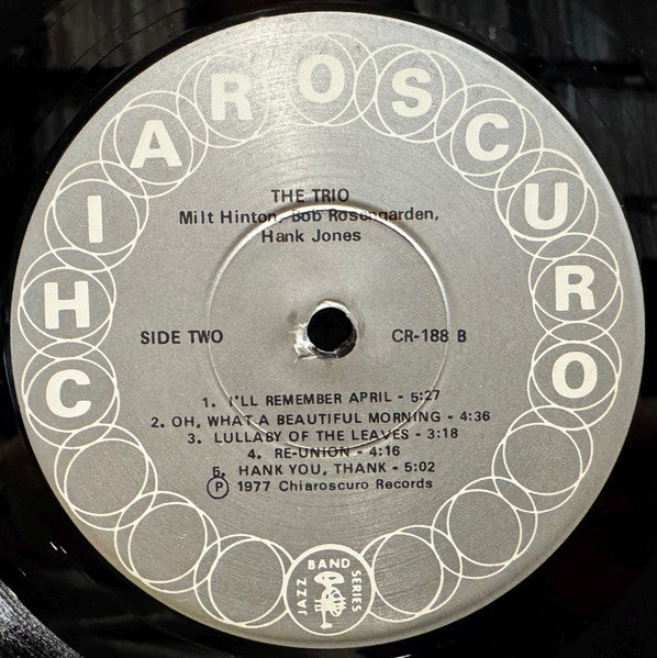 Milt Hinton - The Trio (Vinyl, LP, Album) Very Good Plus (VG+) / Good (G)
