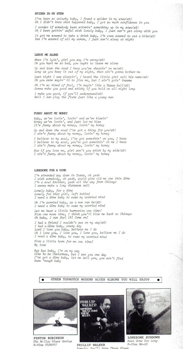 Buster Benton - Spider In My Stew (Vinyl, LP, Album) Very Good Plus (VG+) / Very Good Plus (VG+)