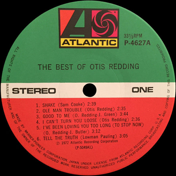 Otis Redding - The Best Of Otis Redding (2xVinyl, LP, Compilation, Reissue) Near Mint (NM or M-) / Very Good Plus (VG+)