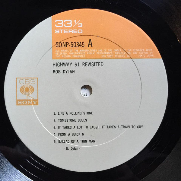 Bob Dylan - Highway 61 Revisited (Vinyl, LP, Album, Reissue, Stereo) Very Good Plus (VG+) / Fair (F)