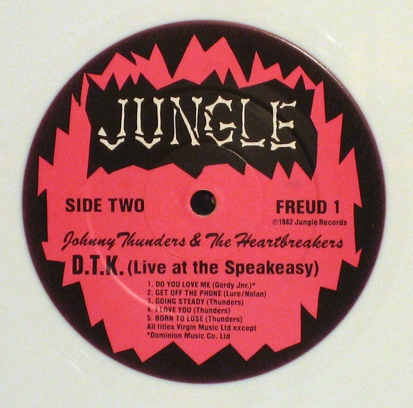 The Heartbreakers (2) - DTK (Live At The Speakeasy) (Vinyl, LP) Very Good Plus (VG+) / Very Good Plus (VG+)