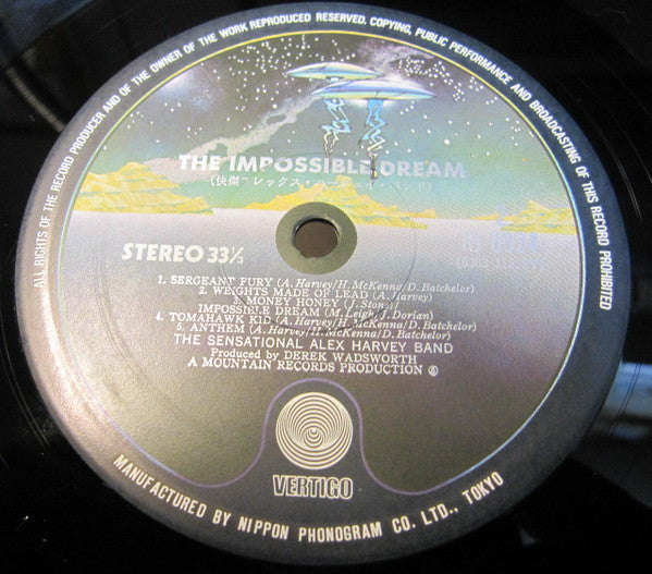 The Sensational Alex Harvey Band - The Impossible Dream (Vinyl, LP, Album) Very Good (VG) / Very Good Plus (VG+)