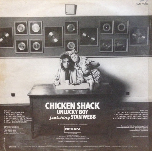 Chicken Shack - Unlucky Boy (Vinyl, LP, Album, Stereo) Very Good (VG) / Very Good (VG)