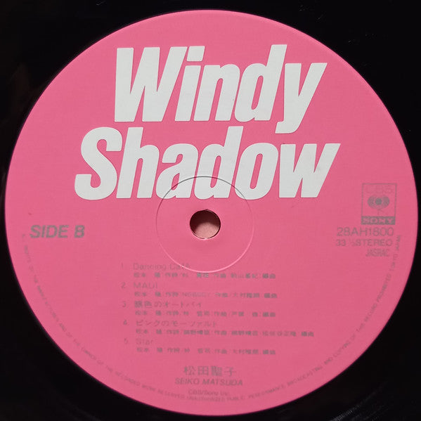 Seiko Matsuda - Windy Shadow (Vinyl, LP, Album, Stereo) Very Good Plus (VG+) / Very Good (VG)