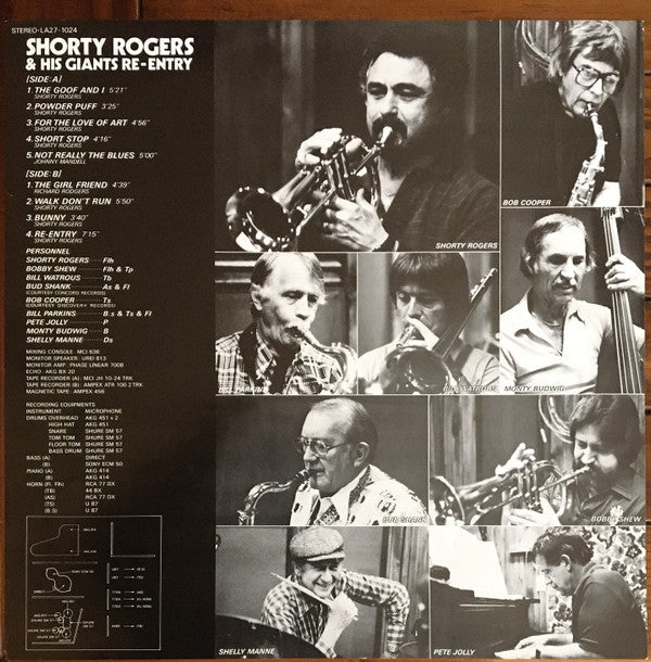 Shorty Rogers And His Giants - Re-Entry (Vinyl, LP, Album)