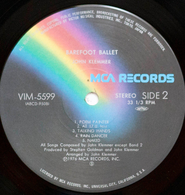 John Klemmer - Barefoot Ballet (Vinyl, LP, Album, Stereo) Near Mint (NM or M-) / Near Mint (NM or M-)