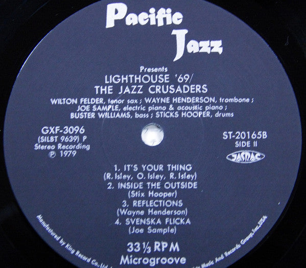 The Crusaders - Lighthouse '69 (Vinyl, LP, Album, Stereo, Reissue) Very Good (VG) / Very Good (VG)