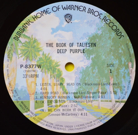 Deep Purple - The Book Of Taliesyn (Vinyl, LP, Album, Reissue)