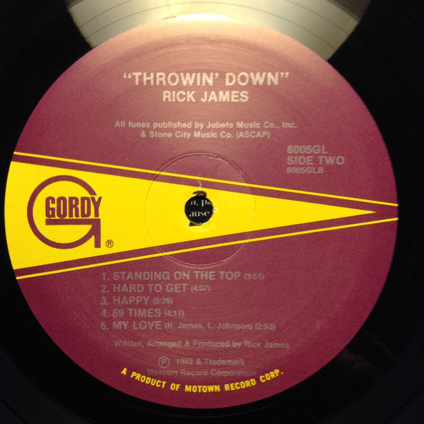 Rick James - Throwin' Down (Vinyl, LP, Album) Good Plus (G+) / Good Plus (G+)