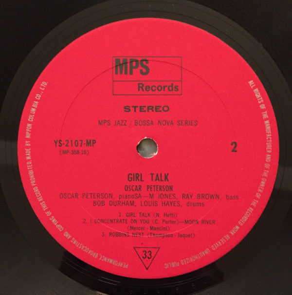 Oscar Peterson - Girl Talk (Vinyl, LP, Album)