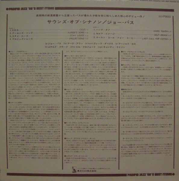Joe Pass - Sounds Of Synanon (Vinyl, LP, Album, Reissue, Stereo) Very Good Plus (VG+) / Good Plus (G+)