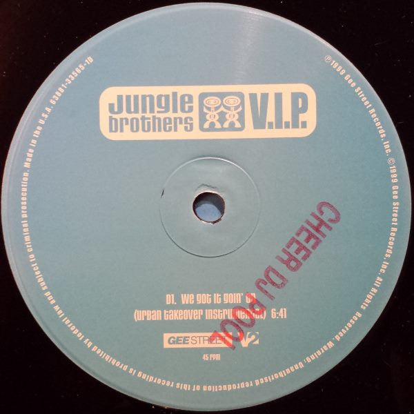 Jungle Brothers - V.I.P. (2xVinyl, 12") Very Good (VG) / Very Good Plus (VG+)