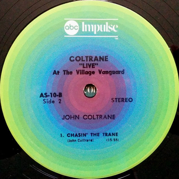 John Coltrane - "Live" At The Village Vanguard (Vinyl, LP, Album, Reissue, Stereo) Near Mint (NM or M-) / Very Good Plus (VG+)