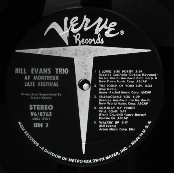 Bill Evans - At The Montreux Jazz Festival (Vinyl, LP, Album, Stereo) Good Plus (G+) / Very Good (VG)