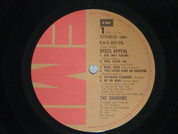 The Shadows - Specs Appeal (Vinyl, LP) Near Mint (NM or M-) / Very Good Plus (VG+)