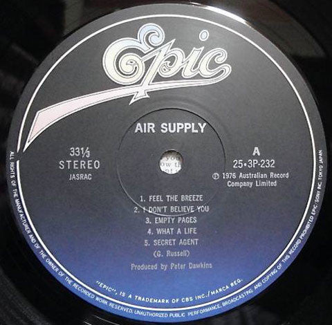 Air Supply - Strangers In Love (Vinyl, LP, Album, Reissue, Stereo) Near Mint (NM or M-) / Very Good Plus (VG+)