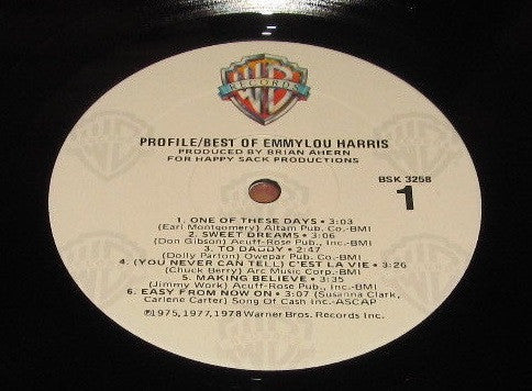 Emmylou Harris - Profile / Best Of Emmylou Harris (Vinyl, LP, Compilation, Reissue) Very Good (VG) / Very Good (VG)