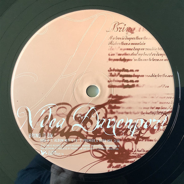 N'Dea Davenport - Bring It On (2xVinyl, 12", 33 ⅓ RPM) Very Good (VG) / Very Good (VG)