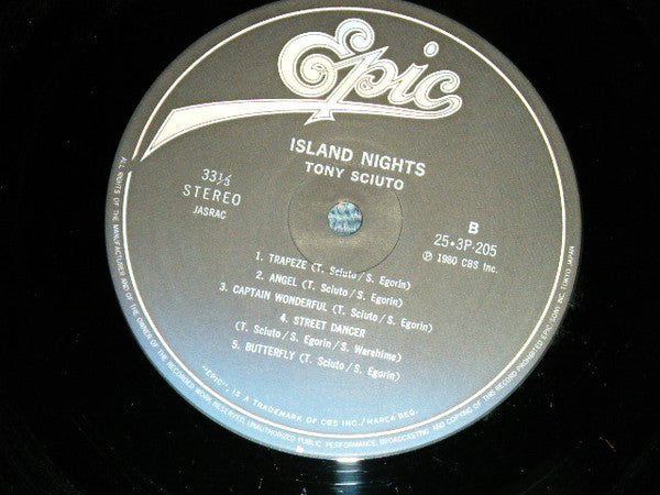 Tony Sciuto - Island Nights (Vinyl, LP, Album, Stereo) Very Good Plus (VG+) / Very Good Plus (VG+)