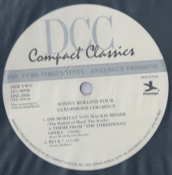 Sonny Rollins - Saxophone Colossus (Vinyl, LP, Album, Limited Editi...