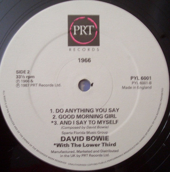 David Bowie - 1966 (Vinyl, LP, Mini-Album, Compilation) Very Good Plus (VG+) / Very Good Plus (VG+)