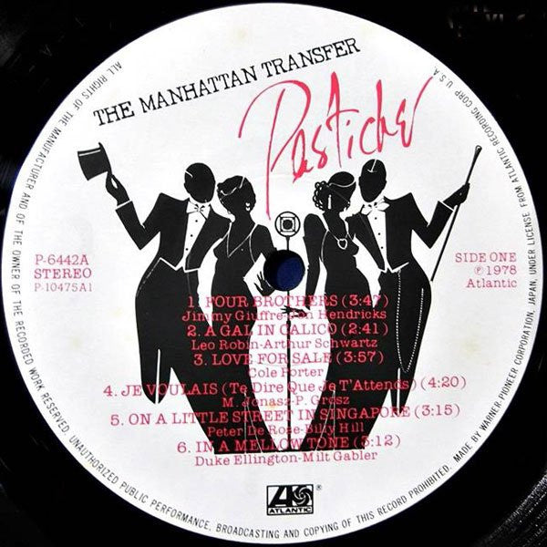 The Manhattan Transfer - Pastiche (Vinyl, LP, Album, Reissue) Very Good (VG) / Very Good (VG)
