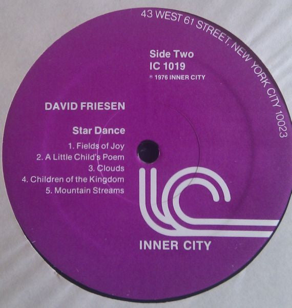David Friesen - Star Dance (Vinyl, LP, Album) Good Plus (G+) / Good Plus (G+)