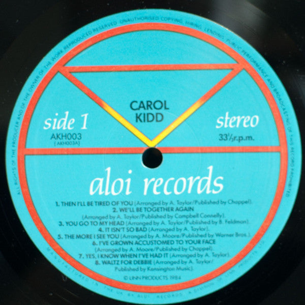 Carol Kidd - Carol Kidd (Vinyl, LP, Album) Near Mint (NM or M-) / Very Good Plus (VG+)
