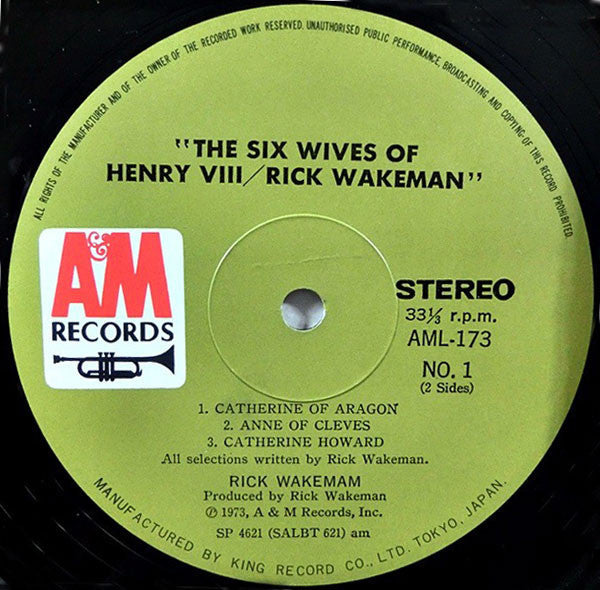 Rick Wakeman - The Six Wives Of Henry VIII (Vinyl, LP, Album, Repress)