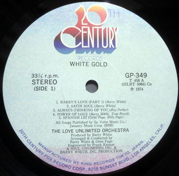 Love Unlimited Orchestra - White Gold (Vinyl, LP, Album) Very Good (VG) / Very Good (VG)