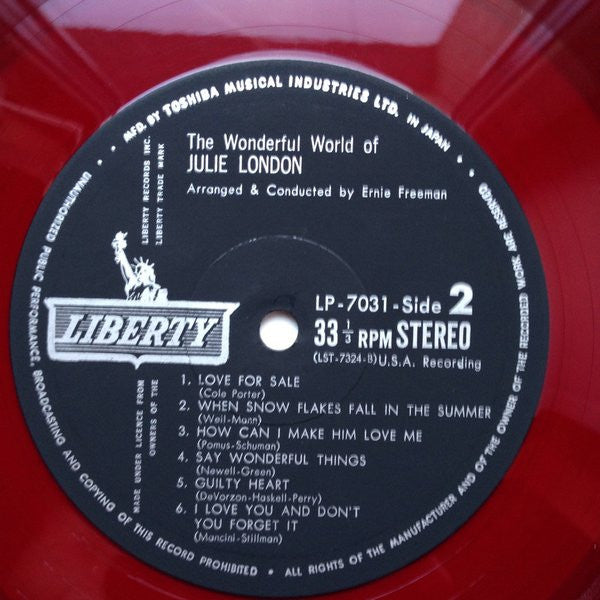 Julie London - The Wonderful World Of Julie London (Vinyl, LP, Album, Stereo) Good Plus (G+) / Very Good (VG)