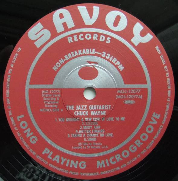 Chuck Wayne - The Jazz Guitarist (Vinyl, LP, Album, Reissue, Mono) Very Good Plus (VG+) / Very Good (VG)