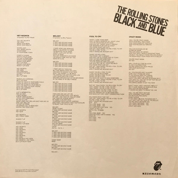 The Rolling Stones - Black And Blue (Vinyl, LP, Album, Reissue)