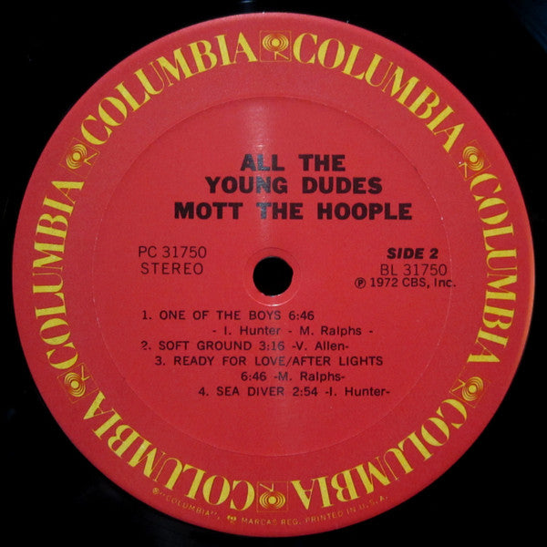 Mott The Hoople - All The Young Dudes (Vinyl, LP, Album, Reissue) Very Good Plus (VG+) / Very Good Plus (VG+)