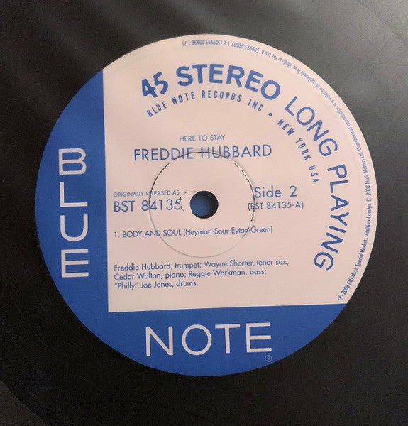 Freddie Hubbard - Here To Stay (2xVinyl, 12", 45 RPM, Album, Reissue, Remastered, Limited Edition) Very Good Plus (VG+) / Near Mint (NM or M-)