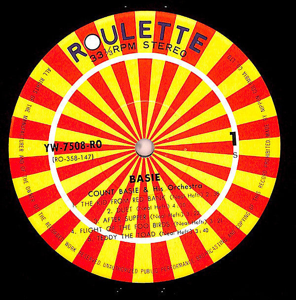 Count Basie Orchestra - Basie (Vinyl, LP, Album, Reissue, Stereo) Very Good Plus (VG+) / Very Good Plus (VG+)