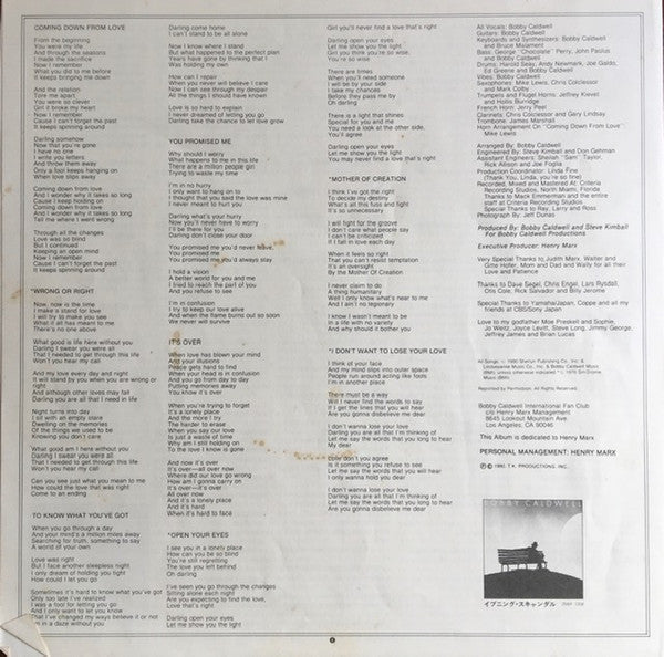 Bobby Caldwell - Cat In The Hat = ロマンティック・キャット (Vinyl, LP, Album, S...