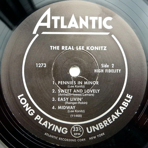 Lee Konitz - The Real Lee Konitz (Vinyl, LP, Album, Reissue, Mono) Near Mint (NM or M-) / Near Mint (NM or M-)