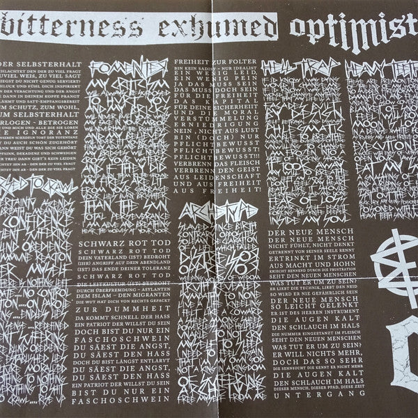 Bitterness Exhumed - Bitterness Exhumed / Optimist (Vinyl, CD, 12", Limited Edition) Very Good Plus (VG+) / Very Good Plus (VG+)