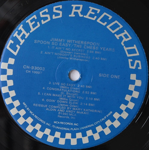 Jimmy Witherspoon - Spoon So Easy (Vinyl, LP, Compilation) Very Good (VG) / Very Good (VG)