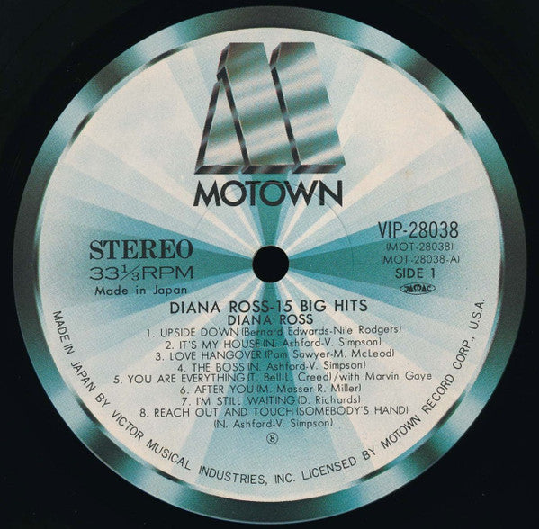 Diana Ross - 15 Big Hits (Vinyl, LP, Compilation)