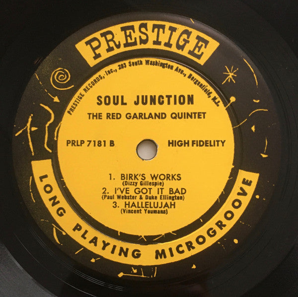 The Red Garland Quintet - Soul Junction (Vinyl, LP, Album, Mono) Very Good Plus (VG+) / Very Good Plus (VG+)