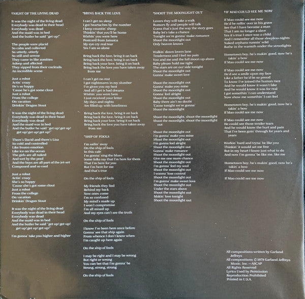 Garland Jeffreys - American Boy & Girl (Vinyl, LP, Album) Very Good (VG) / Very Good Plus (VG+)